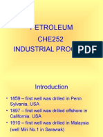 Petroleum CHE252 Industrial Process