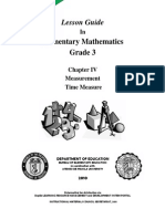 LESSON GUIDE - Gr. 3 Chapter IV - Measurement - Time Measurement v1.0 PDF