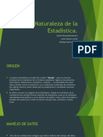 Naturaleza de La Estadistica