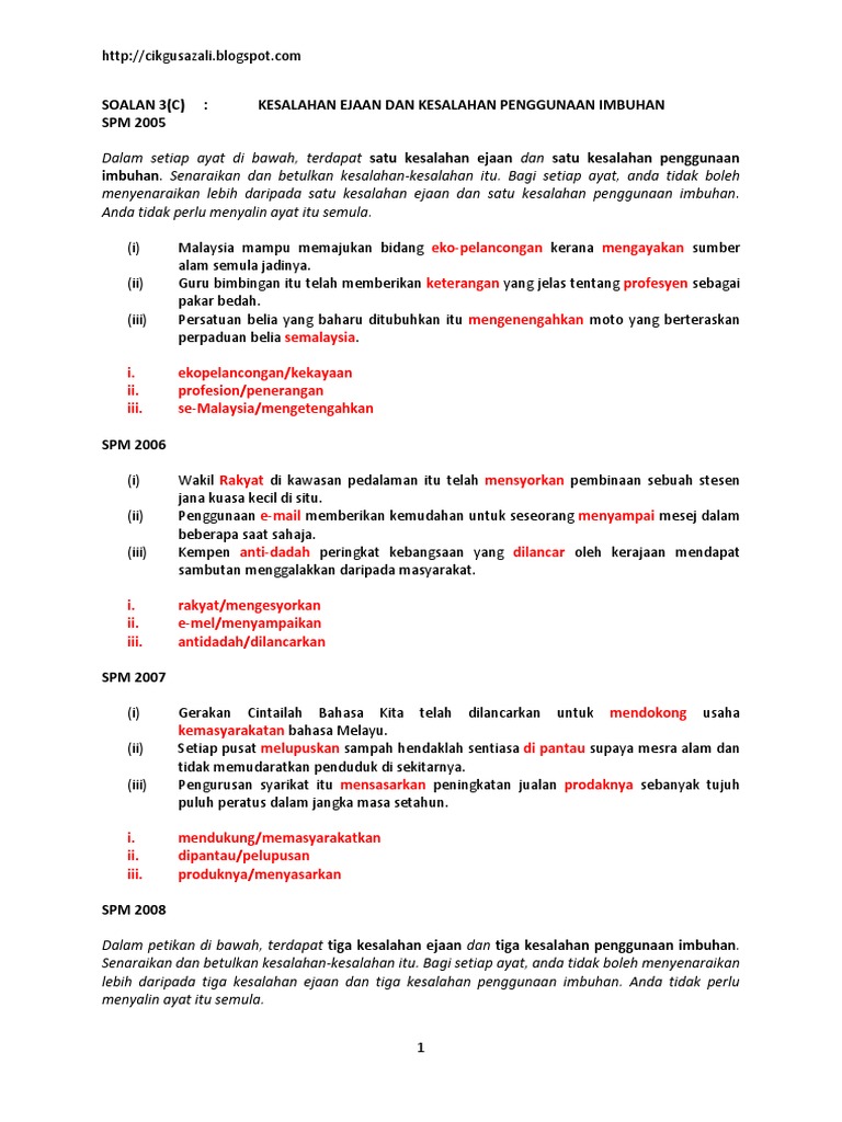 Latihan 1 Soalan 2 Pages 1 4 Text Version Anyflip