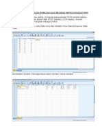 Cara Membuat Analisa Korelasi Dan Regrasi Menggunakan Spss