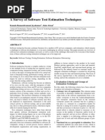 A Survey of Software Test Estimation Techniques: Kamala Ramasubramani Jayakumar, Alain Abran