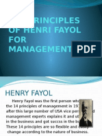 14 Principles of Henri Fayol FOR Management