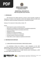 Anexo e - Memorial Descritivo