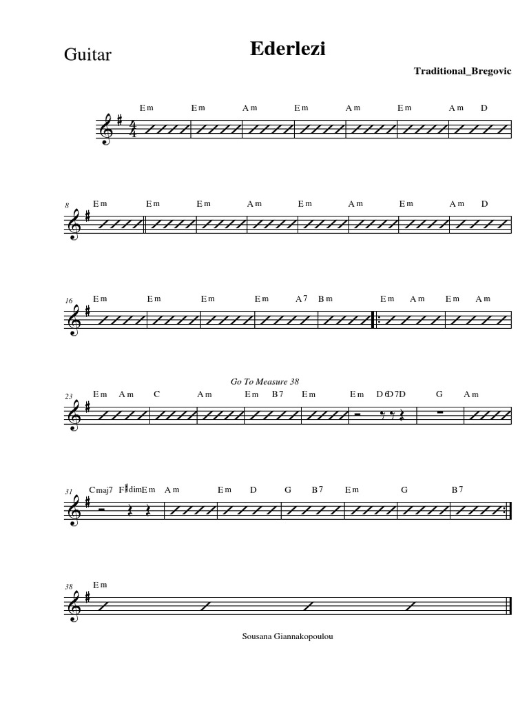 Ederlezi Guitar | PDF