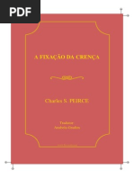 Peirce a Fixacao Da Crenca