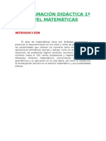 Programación Lomce 1º Matemáticas