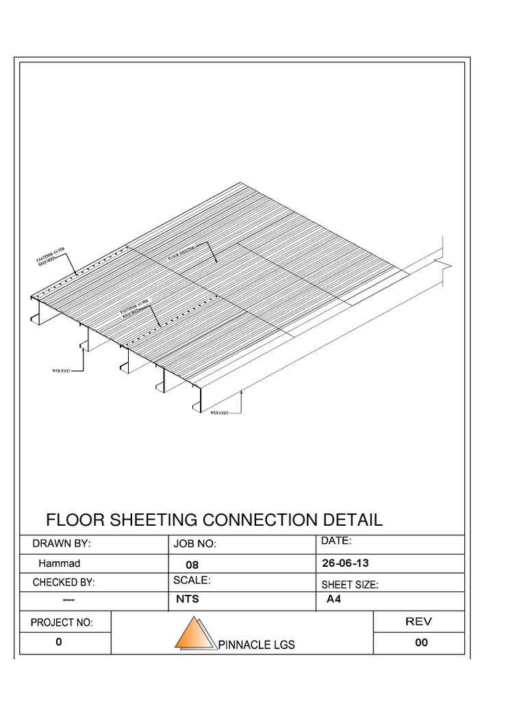 Floor Sheeting Connection Detail Guide | PDF