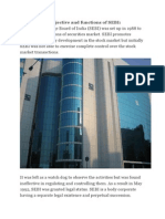 The Purpose, Objective and Functions of SEBI