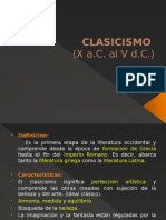 Clasicismo (X A