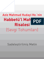 Habbet'ul Mahabbe - Aziz Mahmud Hudayi