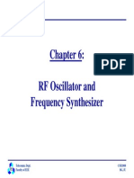 RF Oscillator and Frequency Synthesizer: Telecomm. Dept. Faculty of EEE CSD2008 BG, Iu