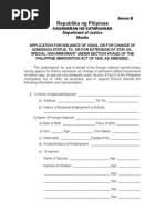 Application Form For 47 (1) (2) Visa