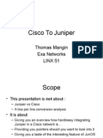 Linx 51 - Mangin - Cisco to Juniper