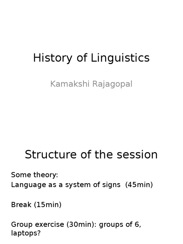 Overview of Linguistic Theories | PDF | Semantics | Linguistics