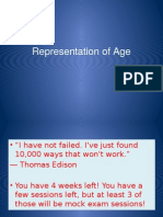 Representation of Age Newest