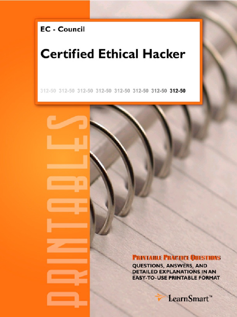 ECCouncil CEH Printables Sample Security Hacker Vulnerability