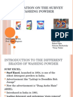 presentation on the survey of washing powder