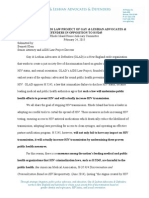 TESTIMONY OF AIDS LAW PROJECT OF GAY & LESBIAN ADVOCATES & DEFENDERS IN OPPOSITION TO H 5245 Rhode Island House Judiciary Committee February 24, 2015