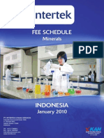 Intertek Minerals Fee Schedule and Services Guide