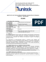 Silabus Organizacion y Constitución de Empresas 2015