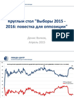 Презентация доклада Д.Волкова  "Выборы 2015-2016 года: повестка для оппозиции"