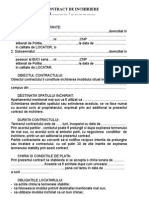 Contract de Inchiriere