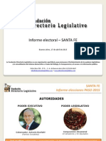 Informe Electoral - PASO- Santa Fe