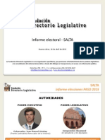 Informe Electoral - PASO - Salta