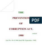 Prevvention of Corruption Act