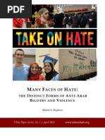 Download Many Faces of Hate The Distinct Forms of Anti-Arab Bigotry and Violence by TAKE ON HATE SN262459602 doc pdf