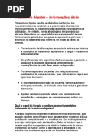 Transtorno bipolar - sono reparador - exercícios - Medicina Preventiva