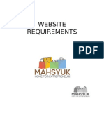 Website Requirements - Draft