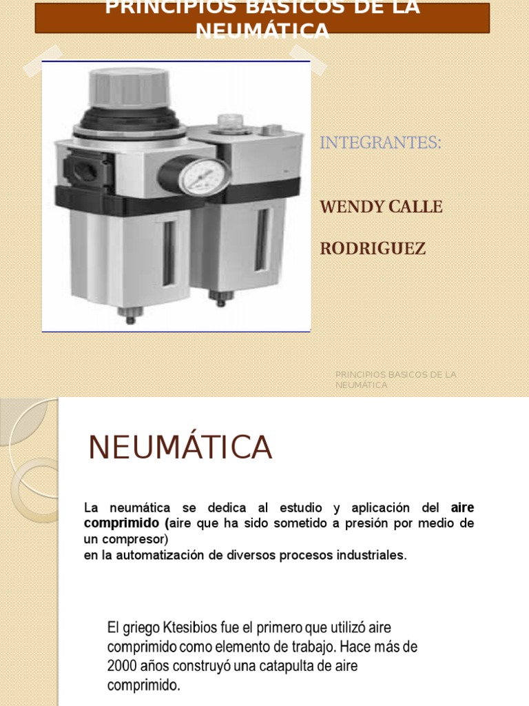 Fundamentos de la Neumática | PDF | Neumática | Motor a reacción