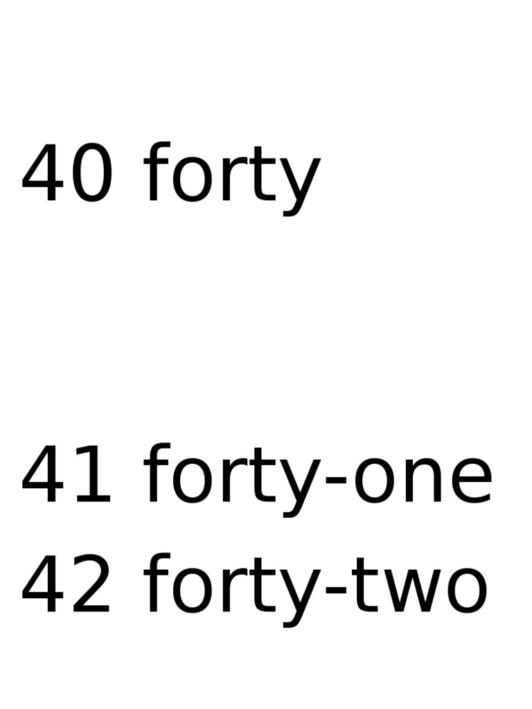 40 Forty | PDF