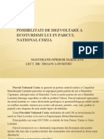 Posibilitati de Dezvoltare A Ecoturismului in Parcul National Cozia