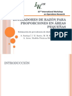 Estimadores de Razón para Proporciones en Áreas Pequeñas