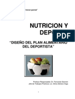 Diseño Del Plan Alimentario Del Deportista