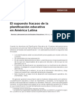 El Supuesto Fracaso de La Planificación Educativa en América Latina PDF