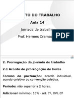 Concursos - Trabalho - Aula 14 Jornada de Trabalho III