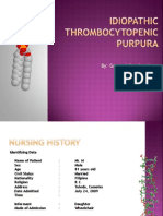 Idiopathic Thrombocytopenic Purpura Case Study