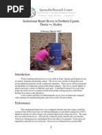 Institutional Barrel Stoves in Northern Uganda Theory vs. Reality