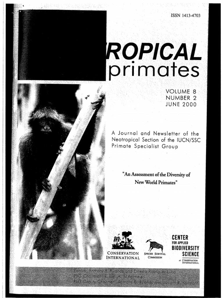 An Assessment of The Diversity of New World Primates PDF | PDF