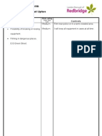 Blank Risk Assessment Form