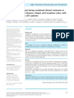 Thiopurine Withdrawal During Sustained Clinical Remission in Inflammatory Bowel Disease: Relapse and Recapture Rates, With Predictive Factors in 237 Patients