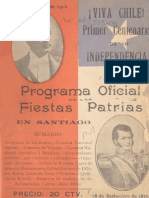Programa oficial Centenario Chile