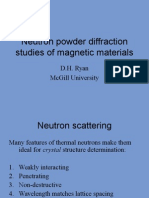 Neutron Powder Diffraction Studies of Magnetic Materials: D.H. Ryan Mcgill University