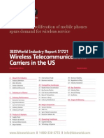 Wireless Telecommunications Carriers in The US Industry Report