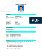 Curriculum Vitae: Personality