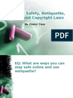 Internet Safety, Netiquette, and Copyright Laws